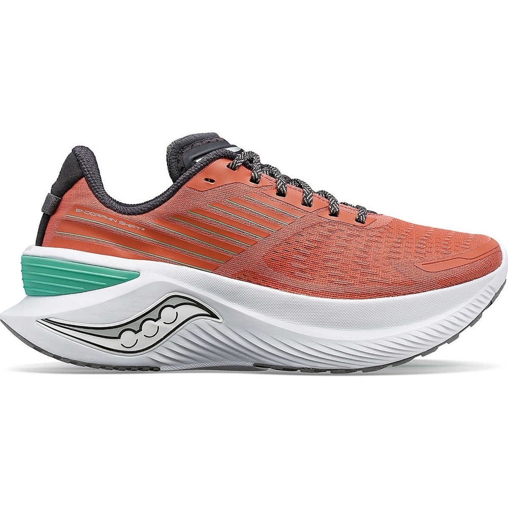 Saucony® (Women's 10.5 M) ENDORPHIN™ SHIFT 3 Running Shoes in Soot/Basalt - $150